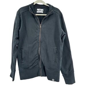 American Giant Full Zip Sweatshirt Mens Large Black‎ Rugged Heavyweight Classic